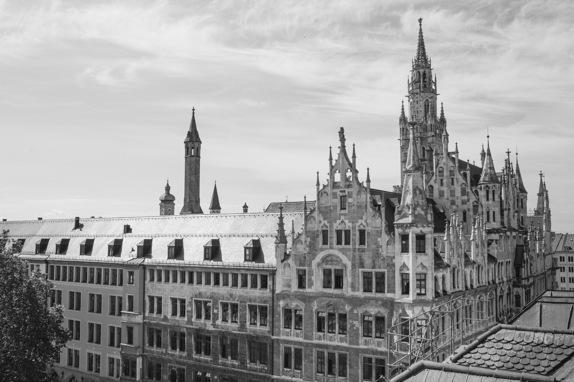 Ausblick über München aus der Kanzlei